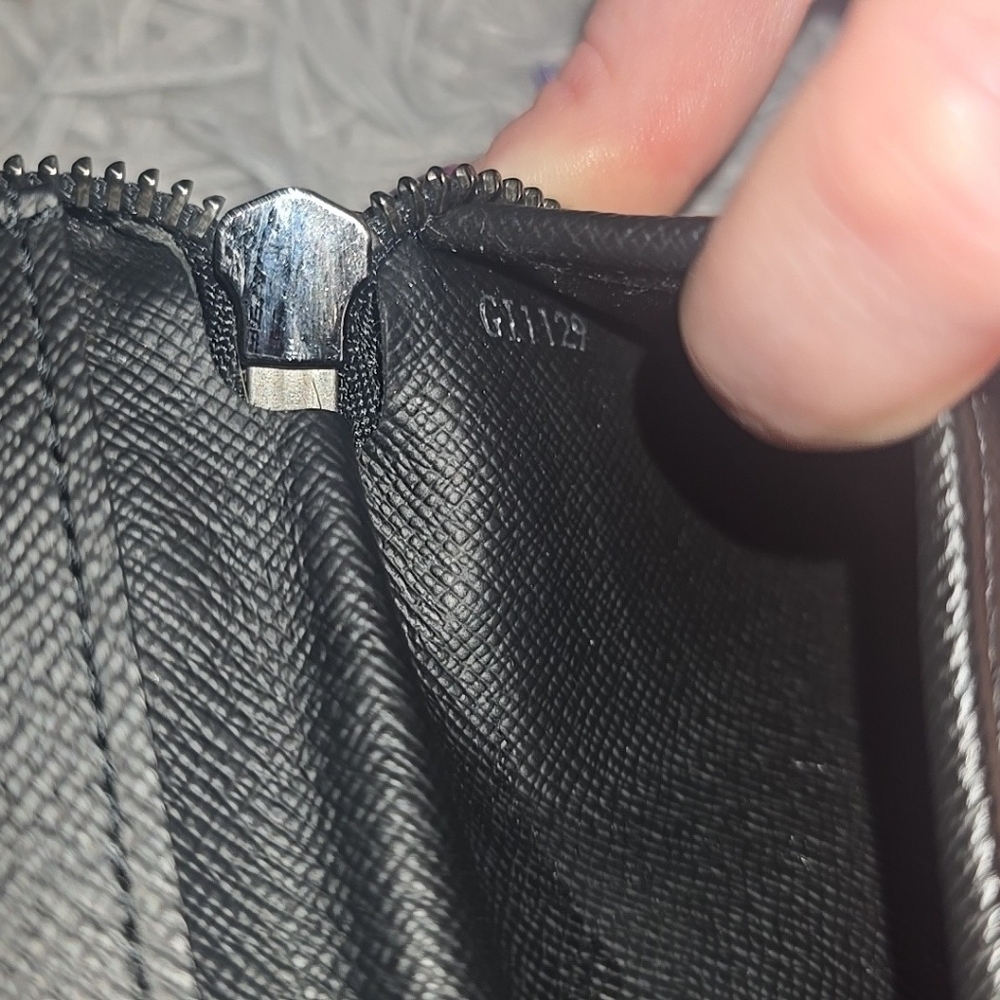 Louis Vuitton Mono Black & Gray Eclipse Vertical Zippy Long Wallet (EUC)COA🩶🖤 - Picture 11 of 13